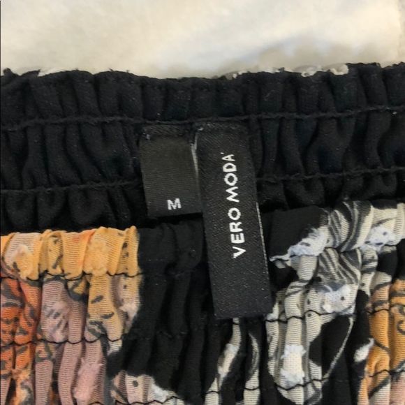 VERO MODA Smocked High Waist Skirt Floral M - Picture 6 of 7